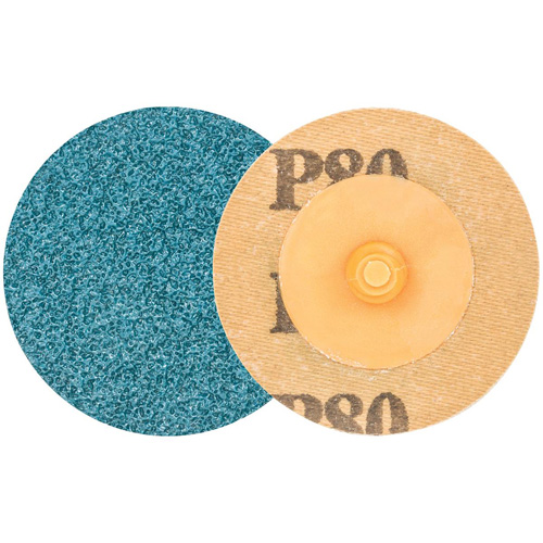 TWIST TOPCUT Sanding Disc, 2" Dia., 80 Grit, Zirconium Fastek