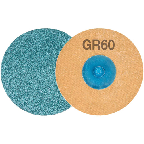 TWIST TOPCUT Sanding Disc, 3" Dia., 60 Grit, Zirconium Fastek