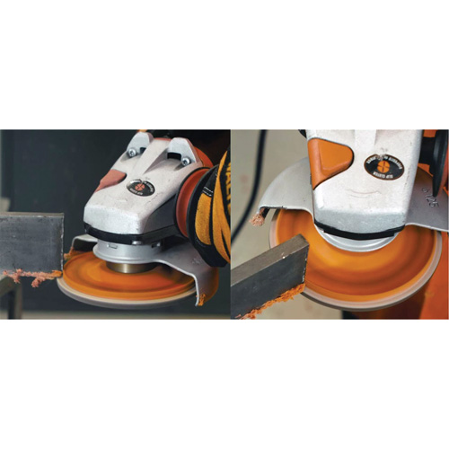 Disque &agrave; lamelles Enduro-Flex, 4-1/2" x 5/8"-11, Type 27, Grain 40, Alumine de zirconium Fastek