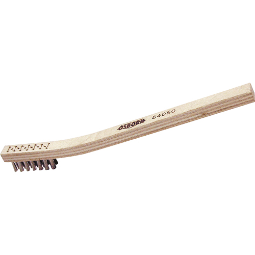 Petites brosse de nettoyage, Acier inoxydable, 3" x 7" rangs de fils, Longueur 7-1/2" Fastek