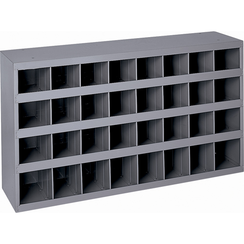 Armoires pour bacs de rangement en acier, 33-3/4" la x 12" p x 19-1/4" h, Gris Fastek