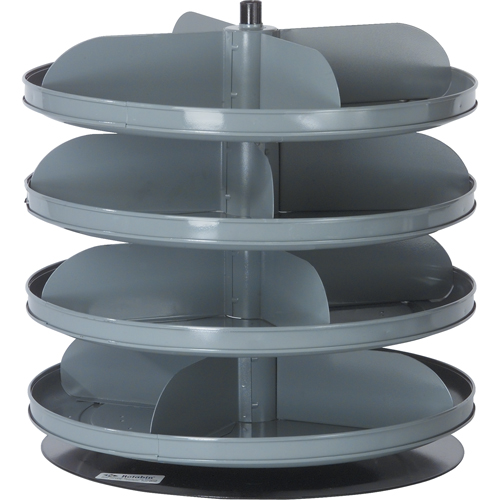 Modules de stockage Rotabin, 60 lb Capacit&eacute; par niveau, 4 Niveau(x), 18-1/2" ha x 17" dia Fastek