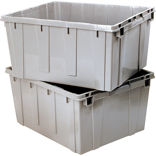 Nesting Container, 21.1" W x 17.7" D x 12" H, Grey Fastek