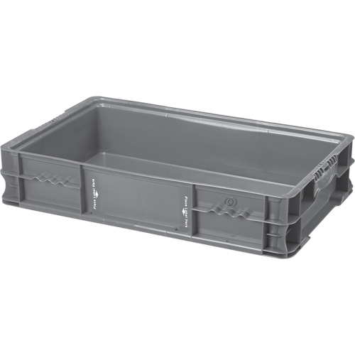 Syst&egrave;me de contenants d'exp&eacute;dition 4845 de StakPak Plus, 15" la x 24" p x 5" h, Gris Fastek