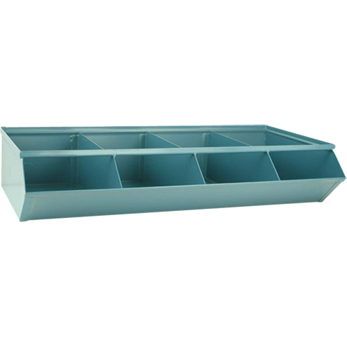 Sectional Bin Units, 100 lbs. Cap., 37" W x 18-3/4" D x 7-1/2" H, Blue Fastek