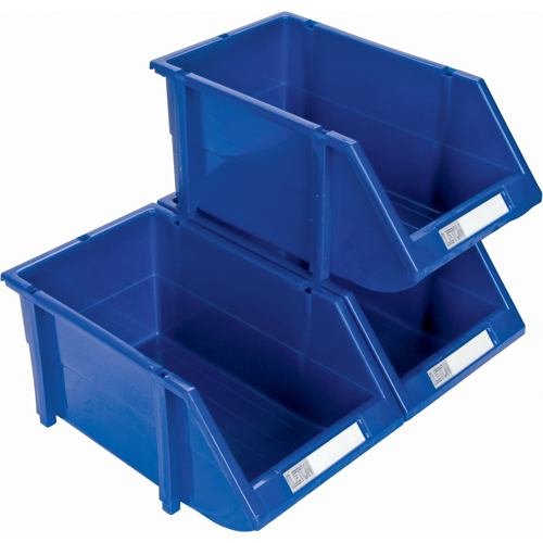 Stack & Hang Bin, 4-13/16" W x 3-3/16" H x 7-1/8" D, Blue Fastek