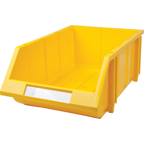 Stack & Hang Bin, 11-13/16" W x 7" H x 17-11/16" D, Yellow Fastek