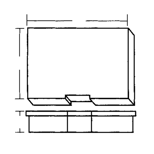 Compartment Case, Plastic, 15-1/2" W x 11-3/4" D x 2-1/2" H, Grey Fastek