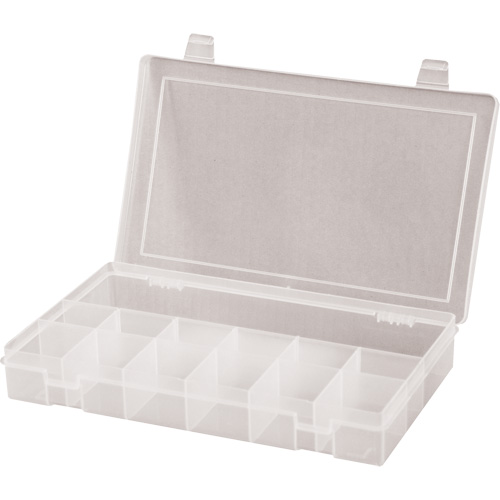 Compact Compartment Cases, 6.75" W x 11" D x 1.75" H, 13 Compartments Fastek