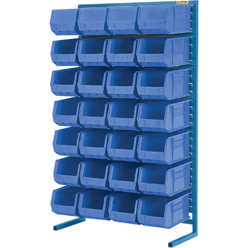 Single-Sided Stationary Bin Rack, 36" W x 12" D x 61" H, 28 Bins Fastek