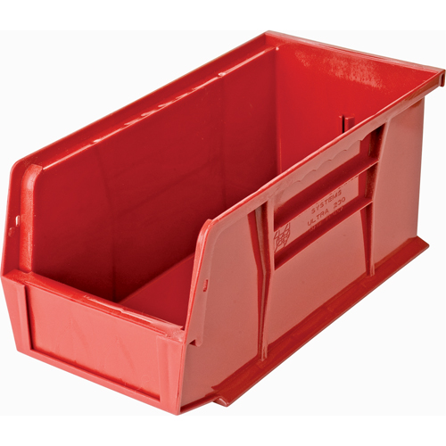 Ultra Stack & Hang Bin, 5-1/2" W x 5" H x 10-7/8" D, Red Fastek