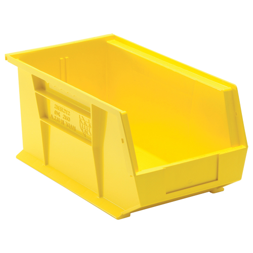 Ultra Stack & Hang Bin, 8-1/4" W x 7" H x 14-3/4" D, Yellow Fastek