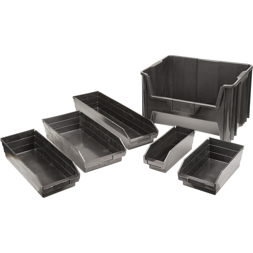 Recycled Shelf Bins, 4-1/8" W x 11-5/8" D x 4" H, 30 lbs. Capacity Fastek