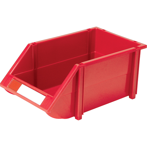 Stack & Hang Bin, 8-3/16" W x 6-3/16" H x 14" D, Red Fastek