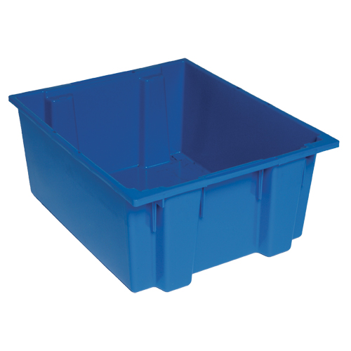 Stack & Nest Totes, 10" x 23.5" x 19.5", Blue Fastek