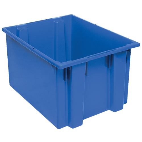 Stack & Nest Totes, 13" x 23.5" x 19.5", Blue Fastek