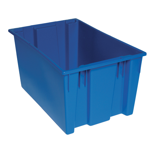 Contenants Stack & Nest, 15" x 29,5" x 19,5", Bleu Fastek