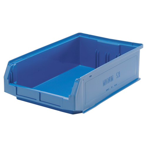 Giant Stacking Containers, 12.375" W x 19.75" D x 5.875" H, Blue Fastek