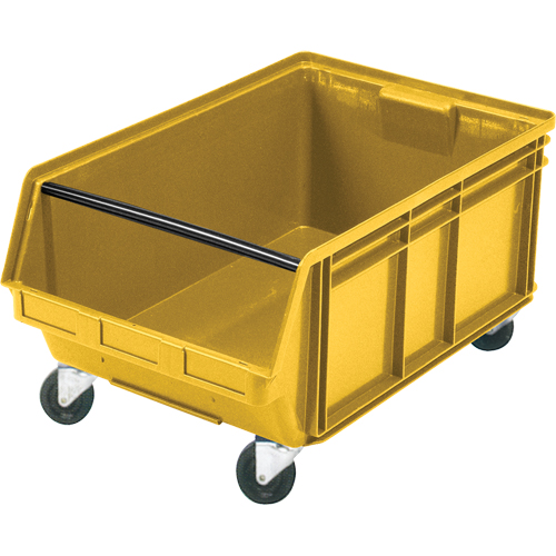 Mobile Giant Stacking Bin, 11-7/8" H x 18-3/8" W x 29" D, 150 lbs. Capacity, Yellow Fastek