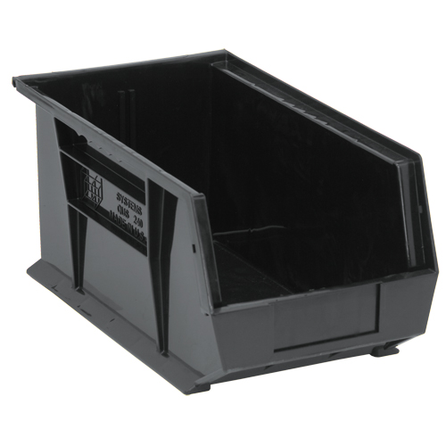 Ultra Stack & Hang Bin, 8-1/4" W x 7" H x 14-3/4" D, Black Fastek
