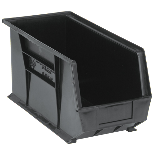 Ultra Stack & Hang Bin, 8-1/4" W x 9" H x 18" D, Black Fastek