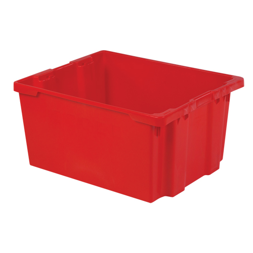 Contenants Stack-N-Nest Polylewton, 15,1" x 30,1" x 24", Rouge Fastek