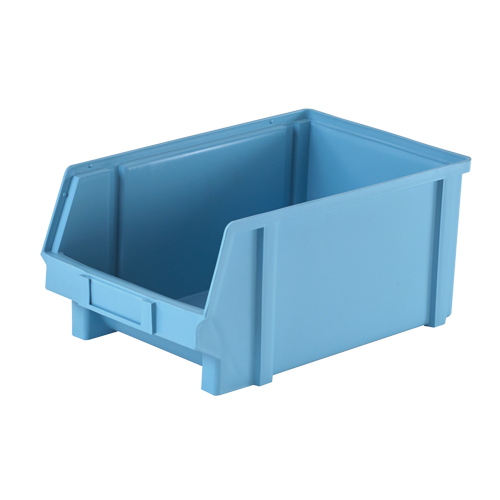 Plastibox&reg; Parts Bin, 8-1/10" W x 6" H x 12-4/5" D, Blue Fastek
