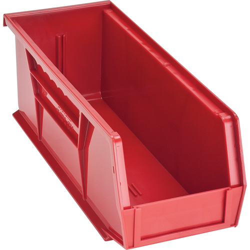 Ultra Stack & Hang Bin, 4-1/8" W x 4" H x 10-7/8" D, Red Fastek