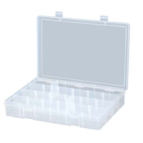Compact Compartment Cases, 13.125" W x 2.3125" D x 9" H, 24 Compartments Fastek