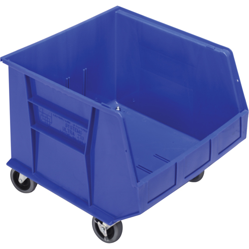 Bac mobile, 14" ha x 16-1/2" la x 18" p, Capacit&eacute; de 75 lb, Bleu Fastek