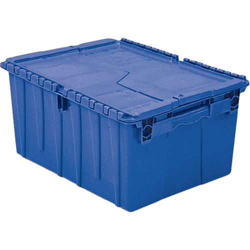 Contenants de distribution Flipak en plastique poly&eacute;thyl&egrave;ne (PE), 11,8" x 9,8" x 7,7", Bleu Fastek