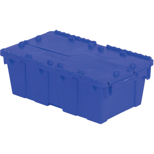 Contenants de distribution Flipak en plastique poly&eacute;thyl&egrave;ne (PE), 19,7" x 11,8" x 7,3", Bleu Fastek