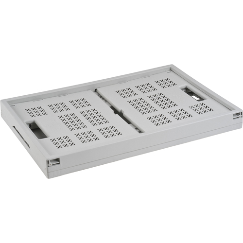 Bac repliable, 21" lo x 14" la x 10,5" h, Gris Fastek