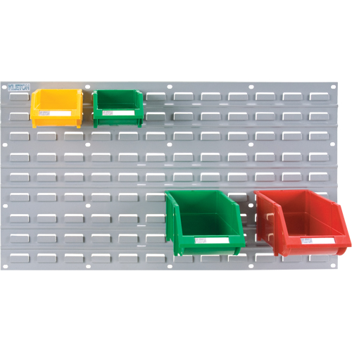 Metal Louvered Panel Bin Support Rack, 32 Bins, 36" W x 1/8" D x 19" H Fastek
