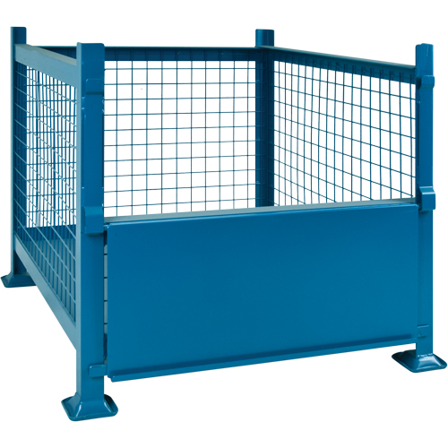 Bulk Stacking Containers, 40.5" W x 48.5" D x 30" H, 3000 lbs. Capacity Fastek