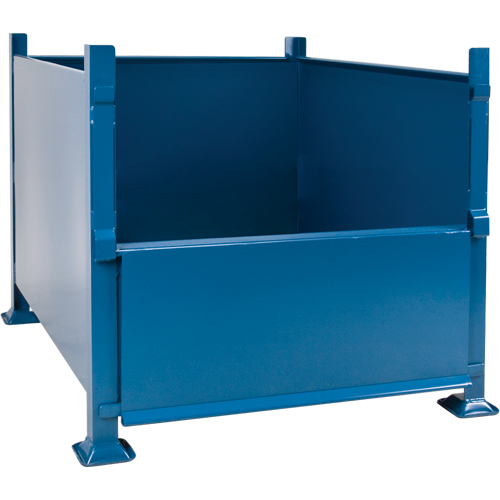 Bulk Stacking Containers, 30" H x 34.5" W x 40.5" D, 3500 lbs. Capacity Fastek