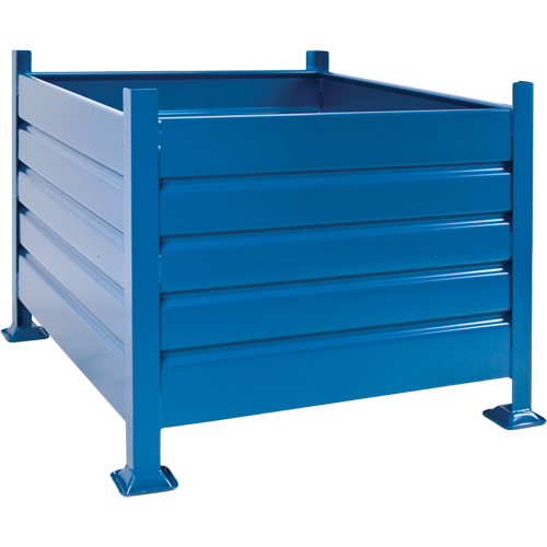 Bulk Stacking Containers, 30" H x 34.5" W x 40.5" D, 4500 lbs. Capacity Fastek
