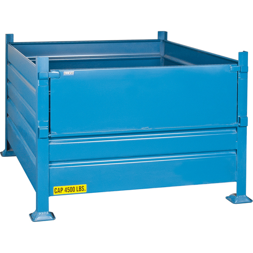Bulk Stacking Containers, 30" H x 40.5" W x 48.5" D, 4500 lbs. Capacity Fastek