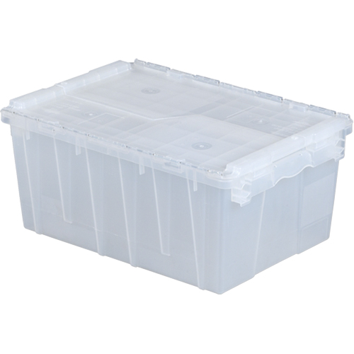 Contenants de distribution Flipak en plastique polypropyl&egrave;ne (PP), 21,8" x 15,2" x 9,3", Transparent Fastek