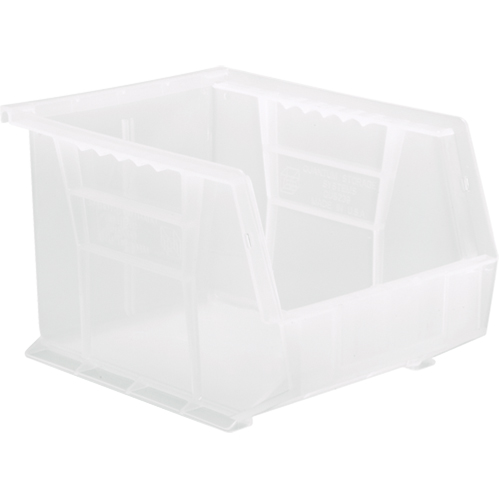 Clear-View Ultra Stack & Hang Bin, 8-1/4" W x 7" H x 10-3/4" D, Clear Fastek