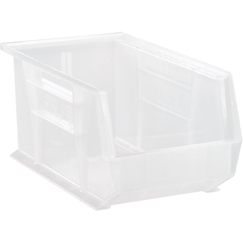 Clear-View Ultra Stack & Hang Bin, 8-1/4" W x 7" H x 14-3/4" D, Clear Fastek