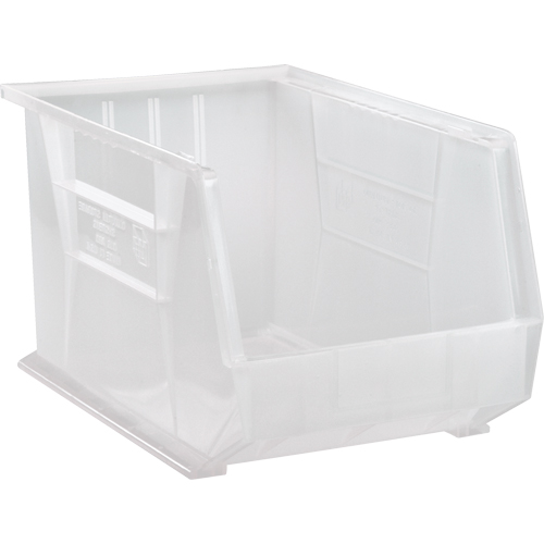 Clear-View Ultra Stack & Hang Bin, 11" W x 10" H x 18" D, Clear Fastek