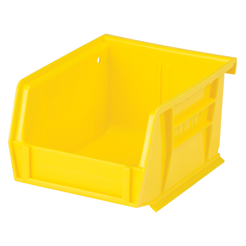Stack & Hang Bin, 4-1/8" W x 3" H x 5-3/8" D, Yellow Fastek