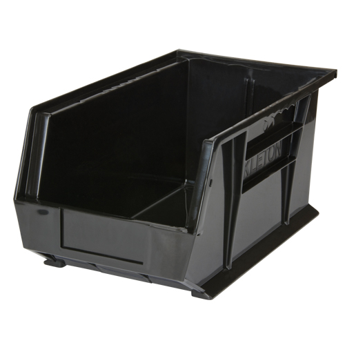 Stack & Hang Bin, 8-1/4" W x 7" H x 14-3/4" D, Black Fastek