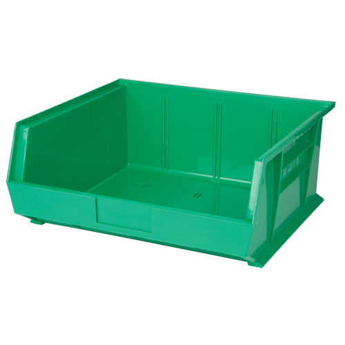 Stack & Hang Bin, 16-1/2" W x 7" H x 14-3/4" D, Green Fastek