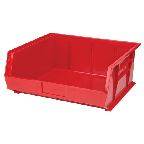 Stack & Hang Bin, 16-1/2" W x 7" H x 14-3/4" D, Red Fastek