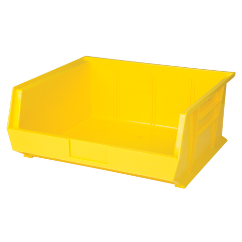 Stack & Hang Bin, 16-1/2" W x 7" H x 14-3/4" D, Yellow Fastek
