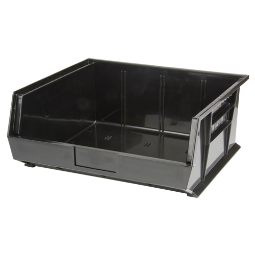 Stack & Hang Bin, 16-1/2" W x 7" H x 14-3/4" D, Black Fastek