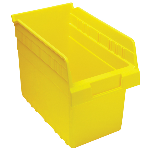Bacs pour &eacute;tag&egrave;re Store-Max, 6-5/8" la x 8" H x 11-5/8" p, Jaune, Capacit&eacute; 44 lb Fastek