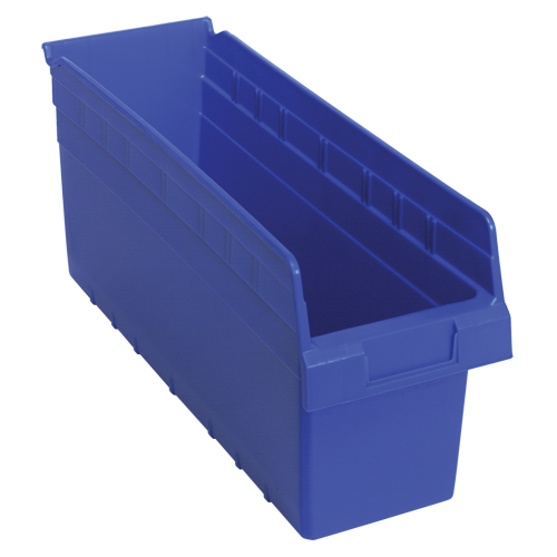Bacs pour &eacute;tag&egrave;re Store-Max, 6-5/8" la x 8" H x 17-7/8" p, Bleu, Capacit&eacute; 56 lb Fastek
